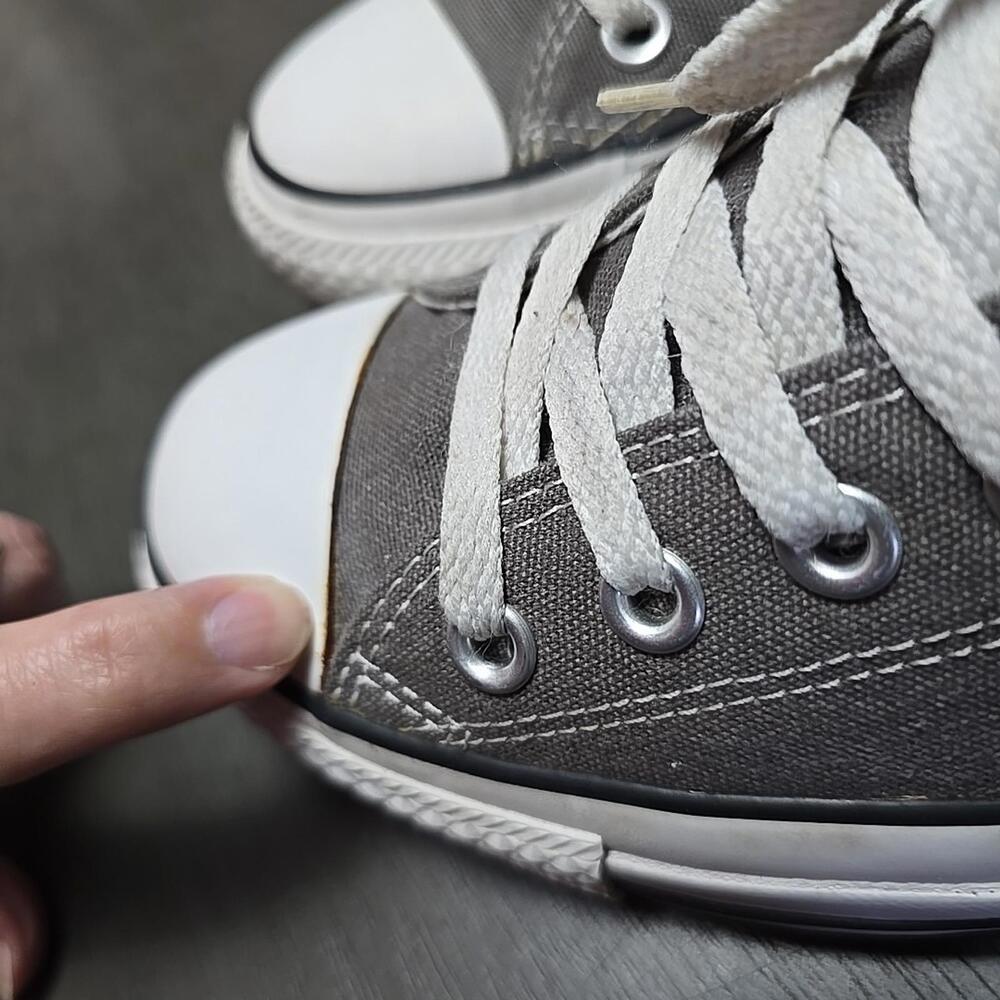 Converse All Star Chuck Taylor Shoes M6 W8 Gray Low Top Sneakers Athletic 1J794 - Picture 5 of 9